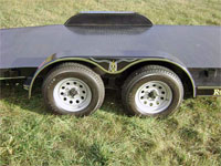 Steel Floor Car Hauler Trailer