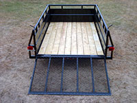 Single Axle Utility Trailer w/Hi-Sides