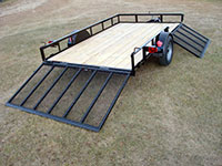 Single Axle Utility w/Side Ramp