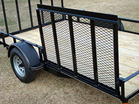 Single Axle Utility w/Side Ramp