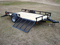Single Axle Utility w/Side Ramp