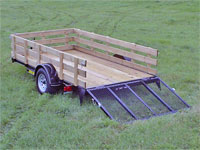 Single Axle Utility Trailer w/Flatbed, Johnson Trailer, Colfax Wisconsin