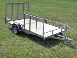 Single Axle Utility Side Ramp