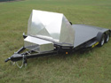 Aluminum tongue mounted toolbox
