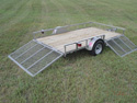 Single Axle Utility Side Ramp