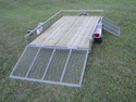 Single Axle Utility Side Ramp
