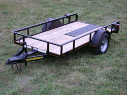 Single Axle Utility Side Rails - Floor Ramp