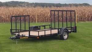 Single Axle Utility Trailer with Side Ramp