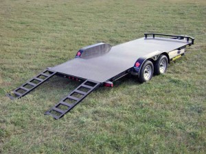 Steel Floor Car Hauler Trailer