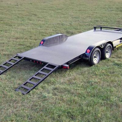 Steel Floor Car Hauler Trailer