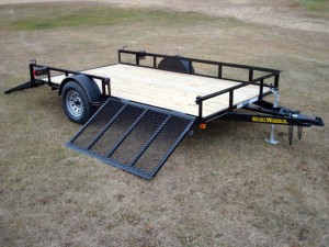 Single Axle Utility Trailer w/Side Ramp Pkg