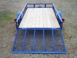 Single Axle Trailer w/Side Rails