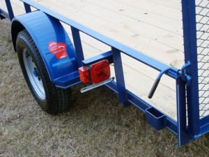 Single Axle Trailer w/Side Rails