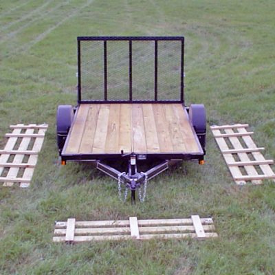 Single Axle Flatbed Utility Trailer