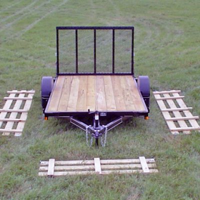 Single Axle Flatbed Utility Trailer