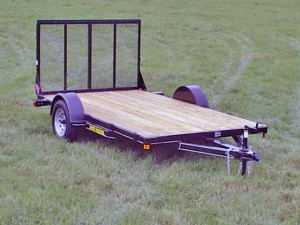 Single Axle Flatbed Utility Trailer