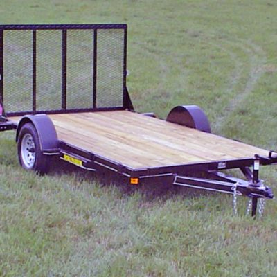 Single Axle Flatbed Utility Trailer