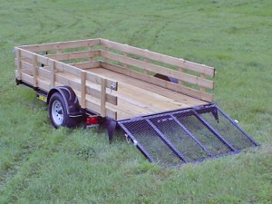 Single Axle Flatbed Utility Trailer