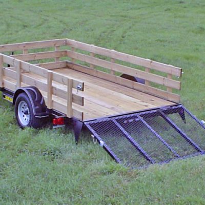 Single Axle Flatbed Utility Trailer