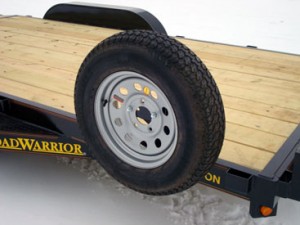 Bolt-On Spare Tire Mount Trailer Accessory