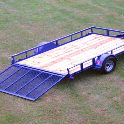 Single Axle Trailer w/Side Rails