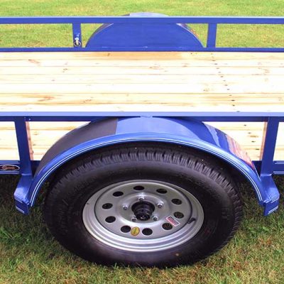 Single Axle Trailer w/Side Rails