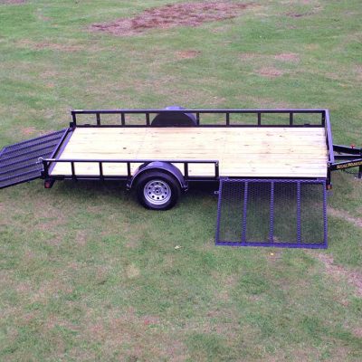 Single Axle Utility Trailer w/Side Ramp