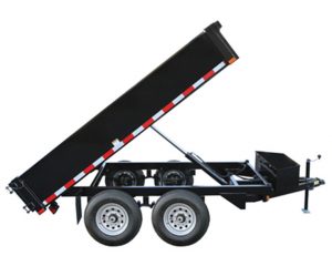 3.5-ton dump trailer in Wisconsin with hydraulic lift