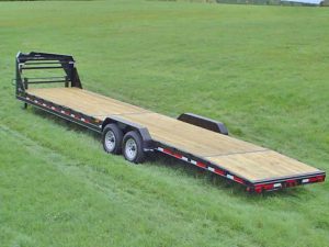 Low profile trailer in Wisconsin designed for easy equipment loading