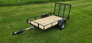Mini single axle trailer in Wisconsin with compact size