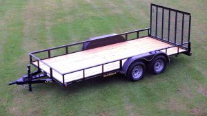 Tandem axle utility trailer in Wisconsin for work use